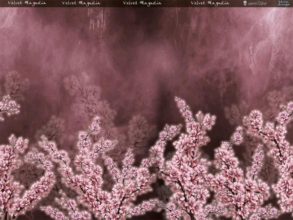 Velvet Magnolia (altrosa) - Bordüre - Jersey